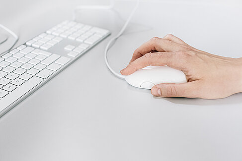 Tastatur und Computermaus